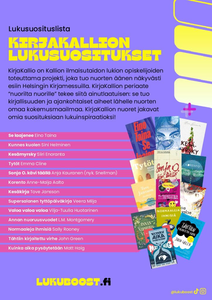KirjaKallio x Lukuboost
